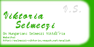 viktoria selmeczi business card